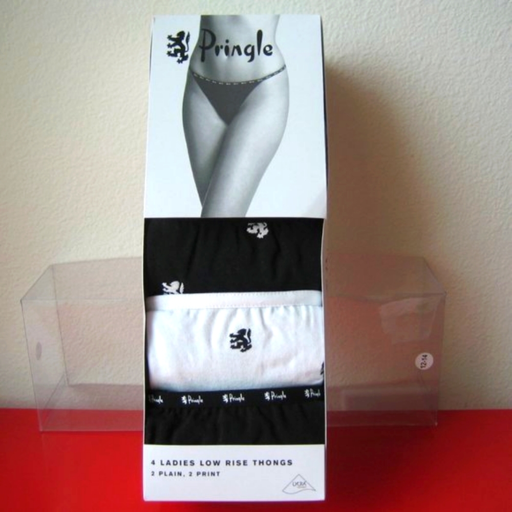 Pringle 4 Ladies Low Rise Thongs NEW